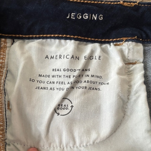 American Eagle Outfitters Women's Navy Skinny Jegging Jeans - Picture 5 of 6